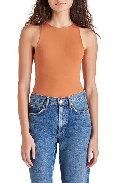 Steve Madden Nico Sleeveless Bodysuit In Sienna