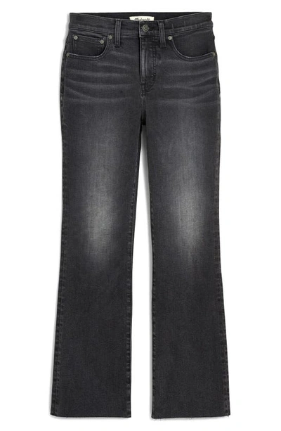 Madewell Kick Out Raw Hem Crop Jeans In Armand Wash