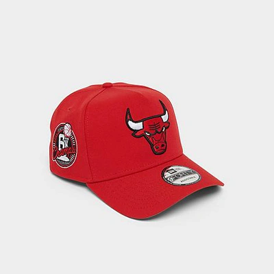 New Era Chicago Bulls Nba 9forty Snapback Hat In Red