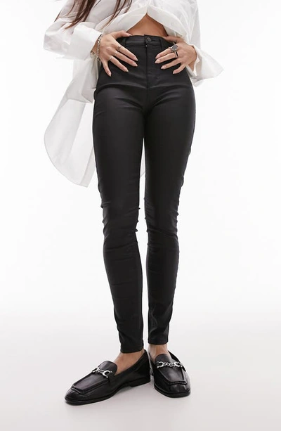 Topshop Joni Skinny Jeans In Black