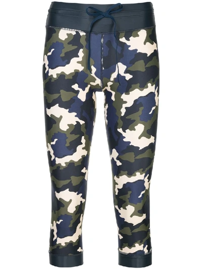 The Upside Camouflage Print Cropped Leggings In Multicolour
