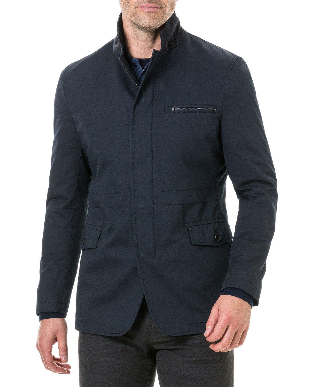 Rodd & Gunn Men's Winscombe Zip-Front Jacket In Dark Blue | ModeSens