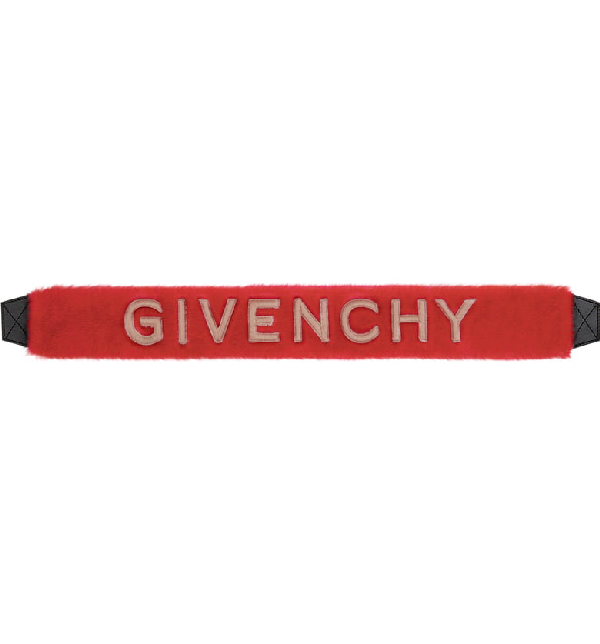 givenchy faux fur strap
