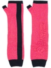 Barrie Bright Side Cashmere Fingerless Gloves In Pink