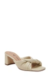 Katy Perry The Tooliped Twisted Sandal In Chalk- Polyurethane,polyester