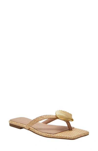 Katy Perry The Camie Shell Flip Flop In Natural