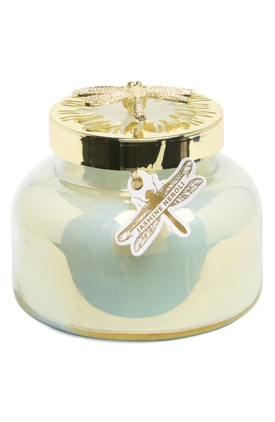Portofino Candles Dragonfly Art Deco Garden Jar Candle In Neutral