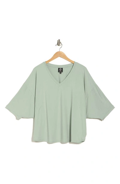 Bobeau V-neck Dolman Sleeve T-shirt In Green