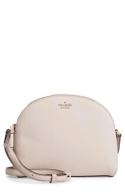 Kate Spade Cameron Street Large Hilli Leather Crossbody Bag - White In Tusk