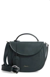 3.1 Phillip Lim / フィリップ リム Hudson Top Handle Leather Shoulder Bag - Green In Petrol