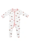 Kyte Baby Babies' Snap-up Footie In White/ Butterfly