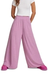 Ugg Holsey Peached Knit Wide Leg Lounge Pants In Violet Queen Multi Heather