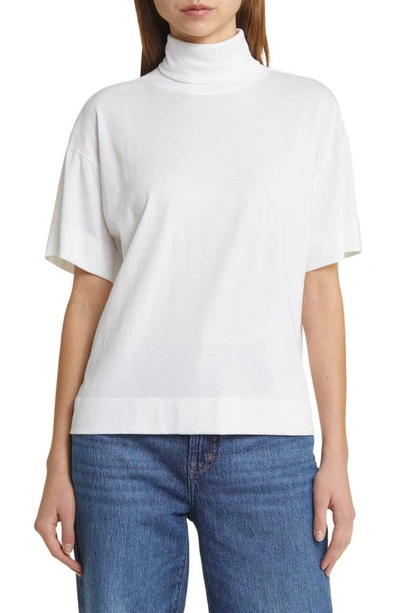 Nation Ltd Fable Short Sleeve Turtleneck T-shirt In White