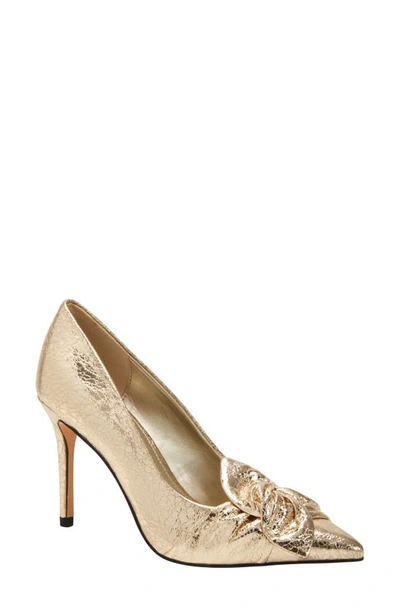 Katy Perry The Revival Bow Pointed Toe Pump In Gold