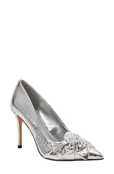Katy Perry The Revival Bow Pointed Toe Pump In Silver
