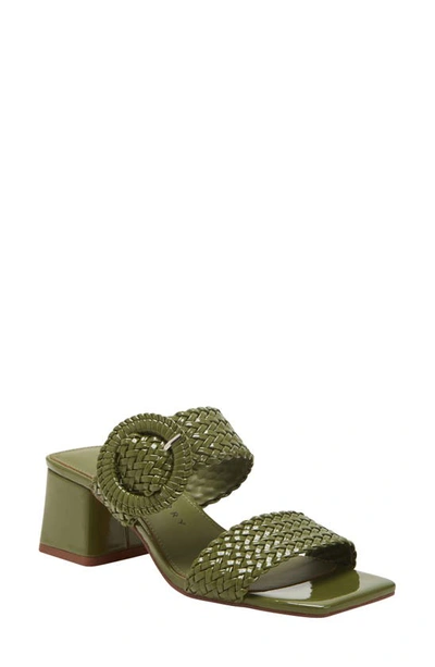 Katy Perry The Gemm Woven Slide Sandal In Green