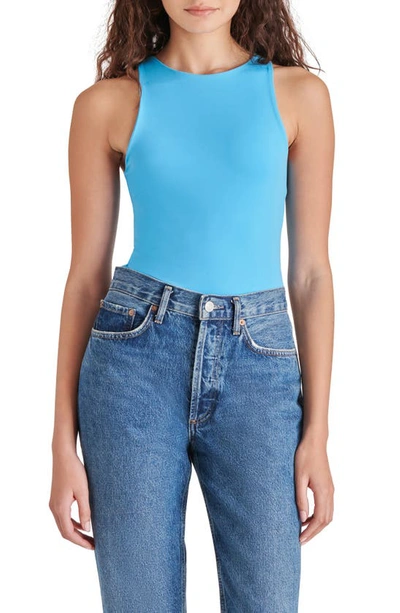 Steve Madden Nico Sleeveless Bodysuit In Ashley Blue