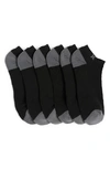 Hurley Pack Of 6 Terry Ankle Socks In Black