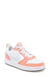Nike Kids' Court Borough Low Top Sneaker In White/ Aura/ Light Root/ Stone