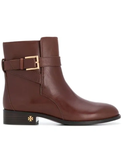 Tory Burch Brooke Ankle Boots In Perfect Brown