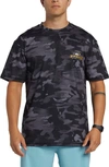 Quiksilver Hi Royalty Surf Short Sleeve Rashguard In Mercury Sherpa Black