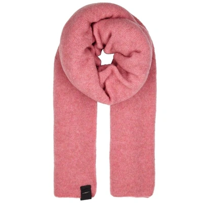 High Frosty Pink Wool-blend Scarf In Light Pink