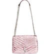 Rebecca Minkoff Edie Metallic Leather Shoulder Bag - Pink