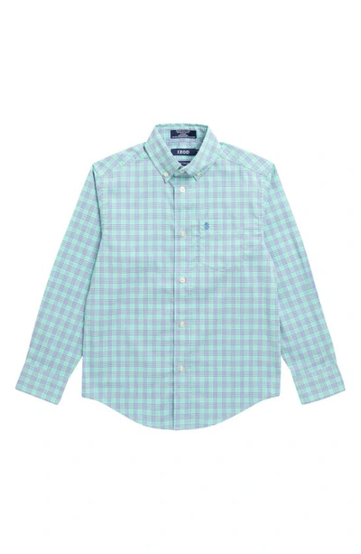 Izod Kids' Summer Breeze Long Sleeve Shirt In Ice Green