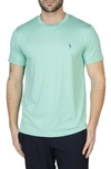Tailorbyrd Mélange Performance T-shirt In Fresh Mint