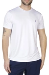 Tailorbyrd Tonal Melange Performance Tee In White Dove