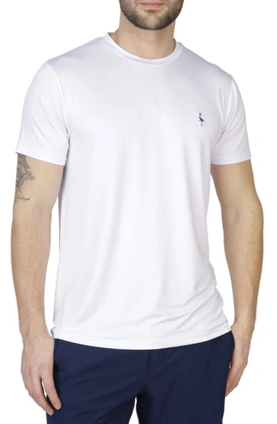 Tailorbyrd Mélange Performance T-shirt In White Dove