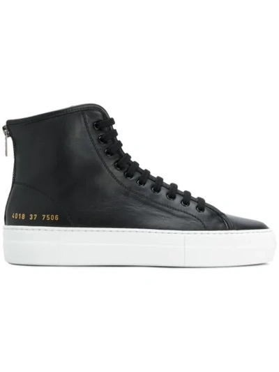 Common Projects Tournament High Sneakers In Black