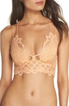 Free People Intimately Fp Adella Longline Bralette In Light Orange