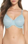 Wacoal Visual Effects Underwire Minimizer Bra In Slate