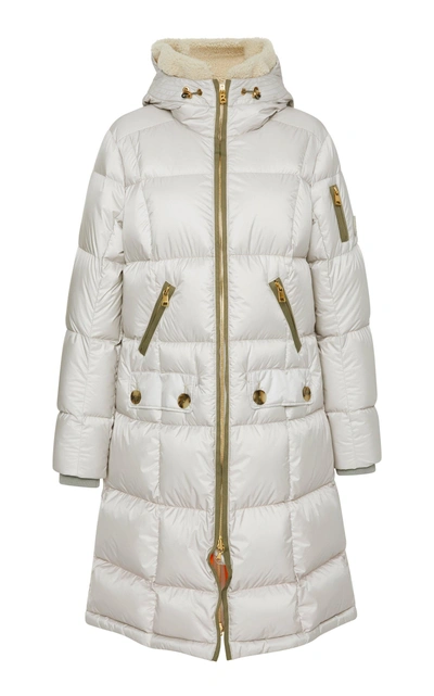 Bogner X White Cube Malen-d Metallic Quilted Down Coat In Neutral