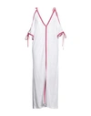 Pitusa Woman Maxi Dress White Size Onesize Cotton, Polyester