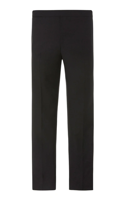 Eidos Flat-front Tuxedo Trousers In Black