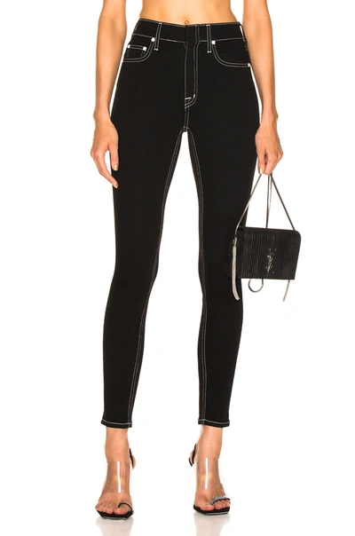 Cotton Citizen Cigarette High-waisted Skinny Jeans In Jet Black