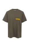 Oamc Chapeau Logo Short Sleeve T-shirt In Green