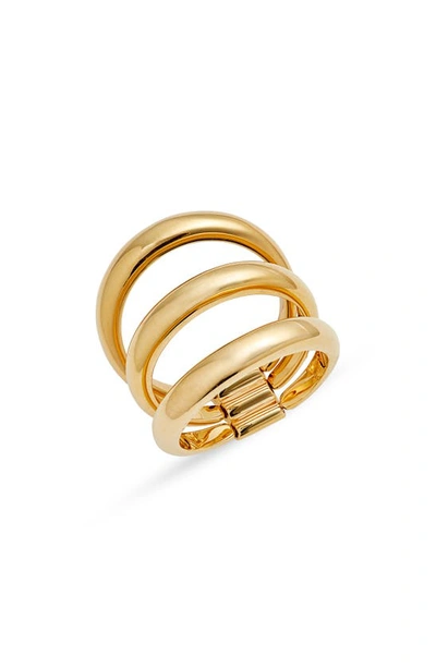 Nordstrom Moving Triple Ring In 14k Gold Plated