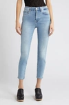 Frame Le High Ankle Crop Skinny Jeans In Colorado
