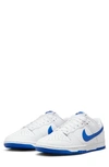 Nike Dunk Low Retro Basketball Shoe In White/ Hyper Royal