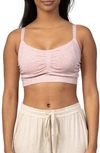 Kindred Bravely Sublime Wireless Hands Free Pumping/nursing Sleep Bra In Light Pink Heather