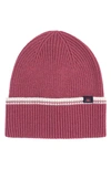 Faherty Retro Stripe Beanie In Rose