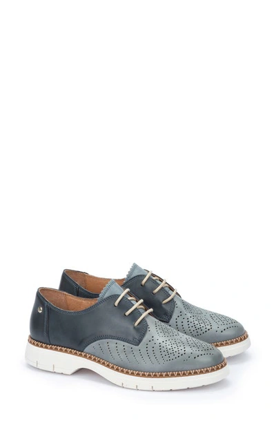 Pikolinos Henares Perforated Derby In Denim