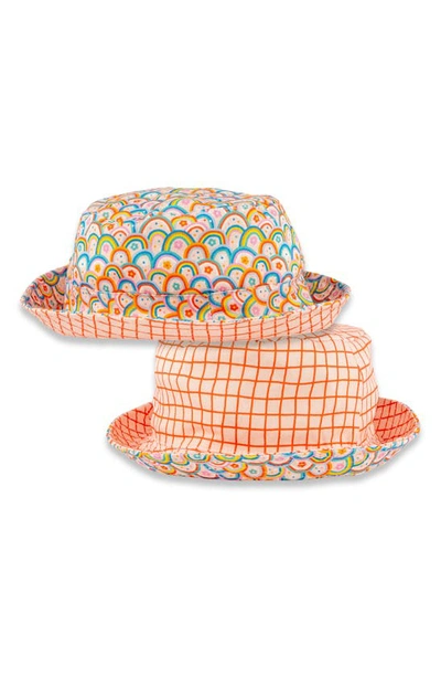 Miki Miette Babies' Reversible Cotton Bucket Hat In Multi