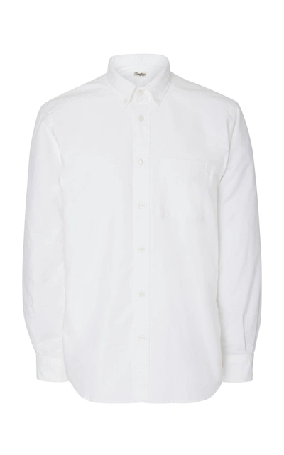 Camoshita Button-down Oxford Dress Shirt In White