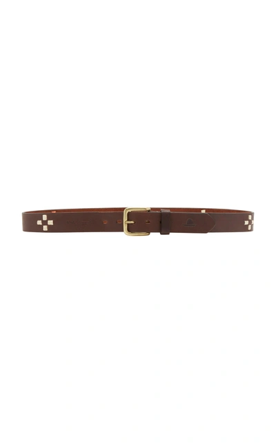 Nick Fouquet Tangerine Cross Argentinian Leather Belt In Brown