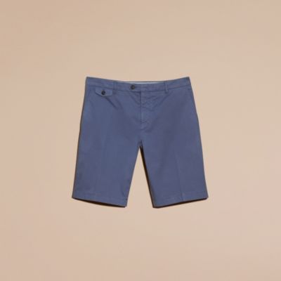 Burberry Stretch Cotton Shorts | ModeSens