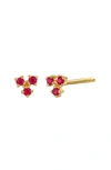 Bony Levy 18k Gold Gemstone Stud Earrings